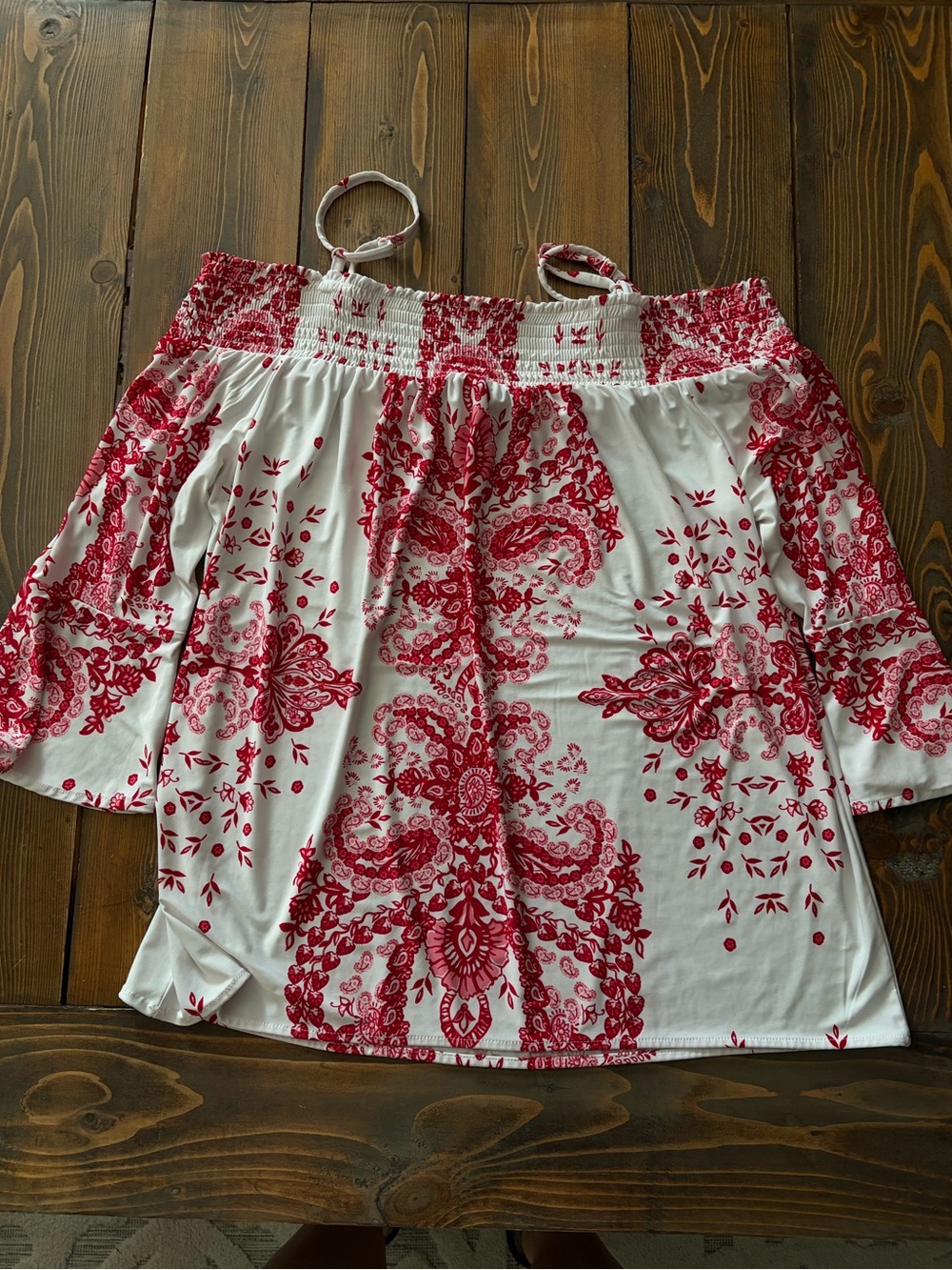 INC International Concepts White Mini Skirt with Red Floral Print